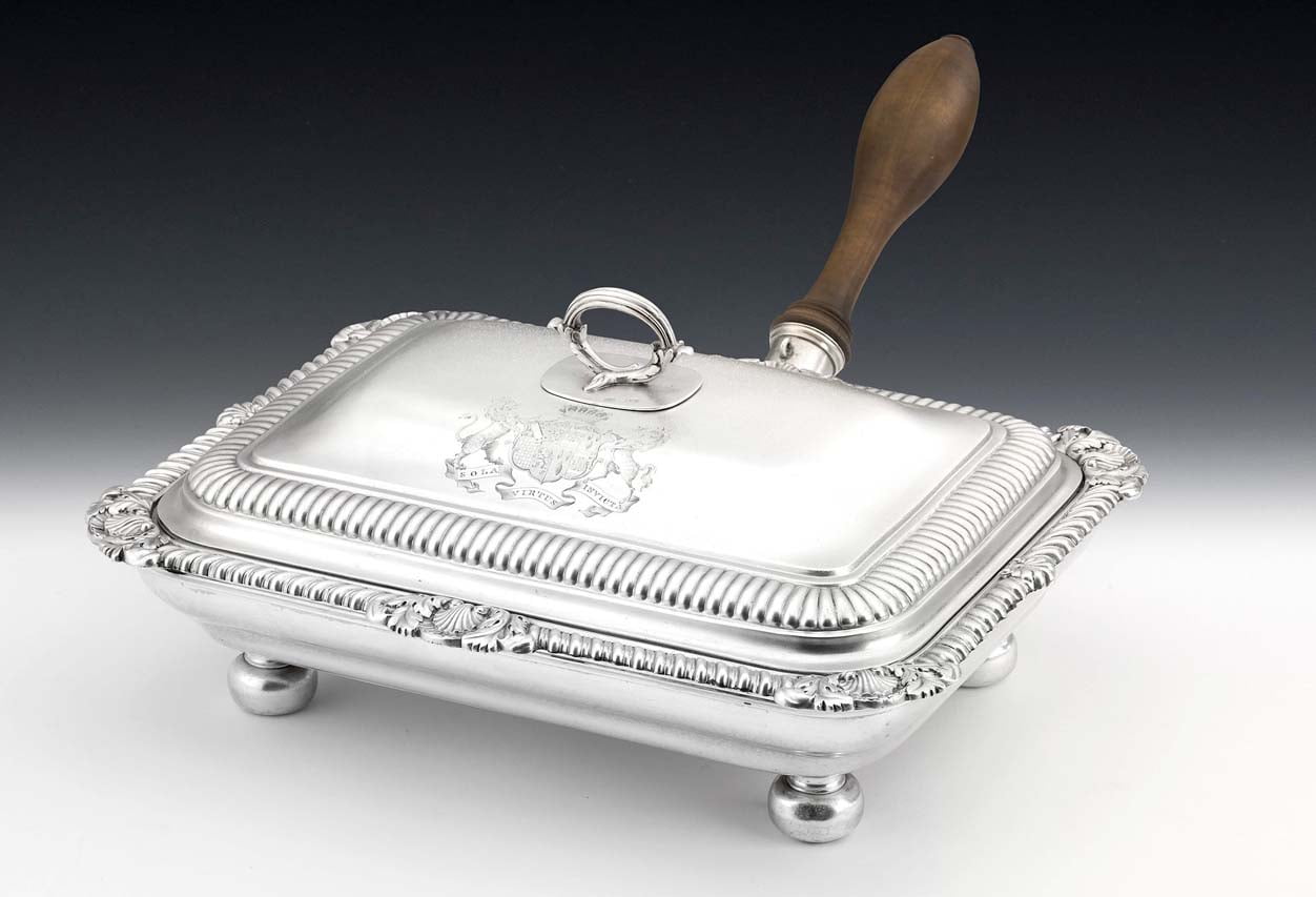 HR MARY COOKE ANTIQUES Paul Storr silver toasting cheese dish