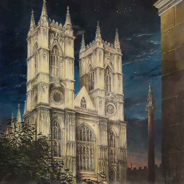 KAREN TAYLOR FINE ART Felix Runcie Kelly 'View of Westminster Abbey