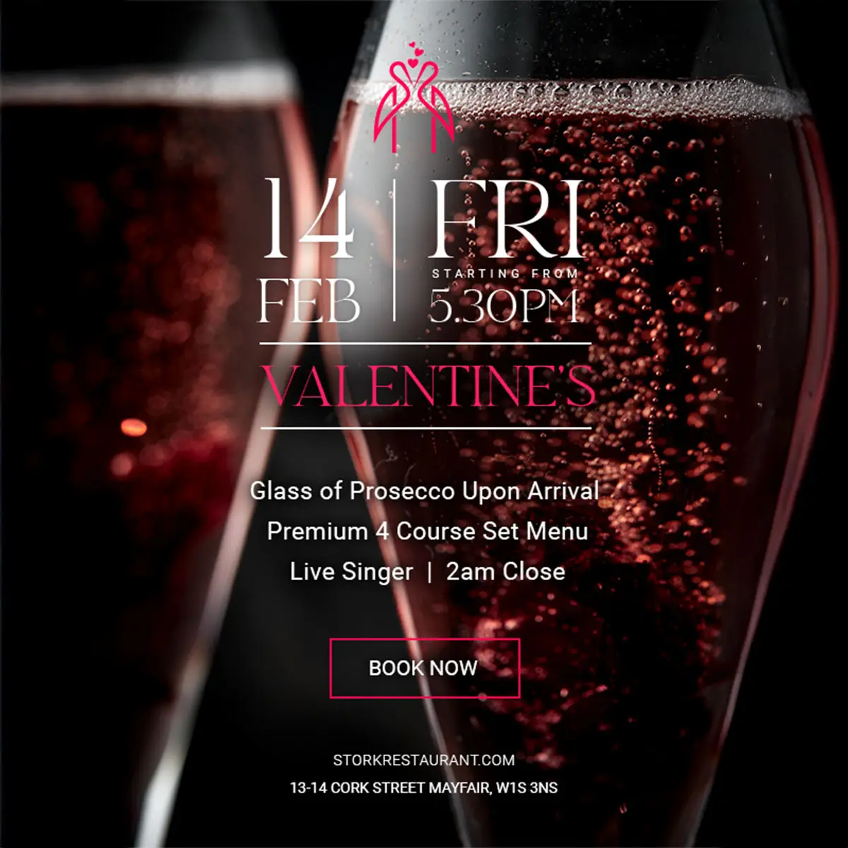 Why Stork Is Perfect for Valentine’s Day Dinner in Mayfair