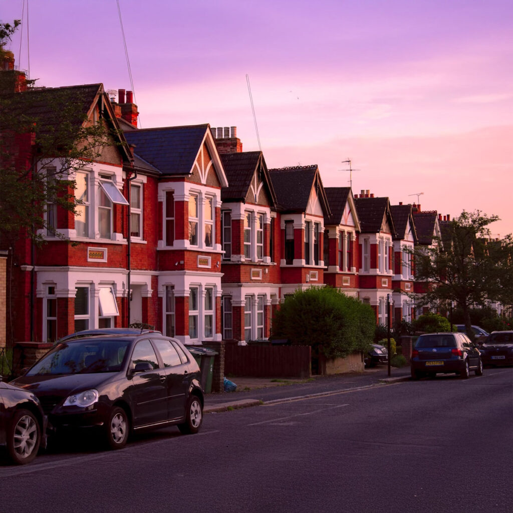 London street's of houses
