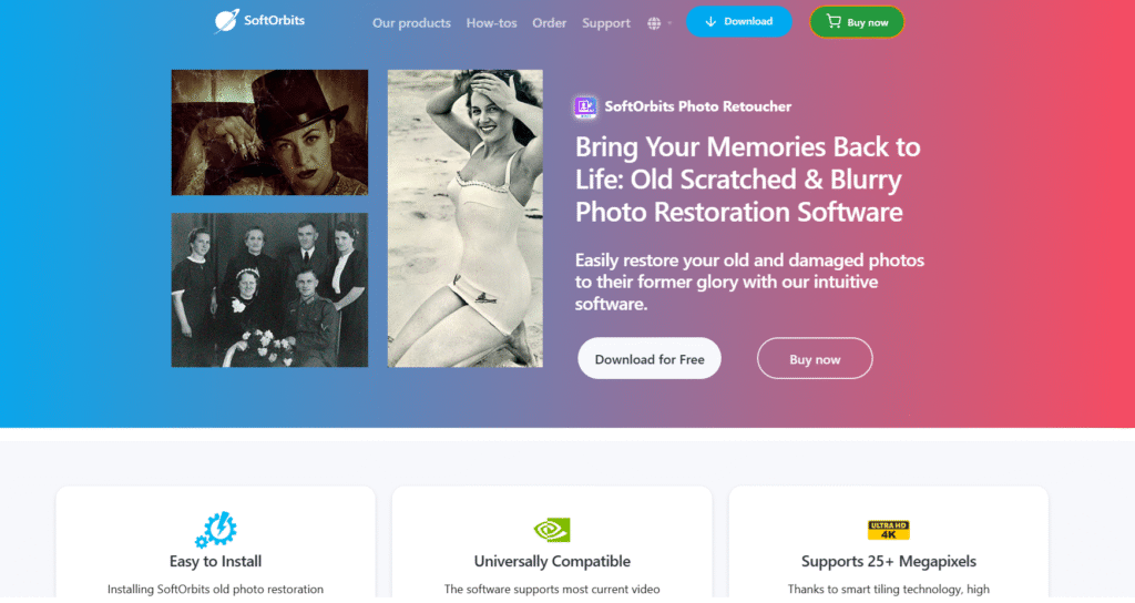 Online Photo Retoucher, SoftOrbits Photo Retoucher, AI Photo Editing