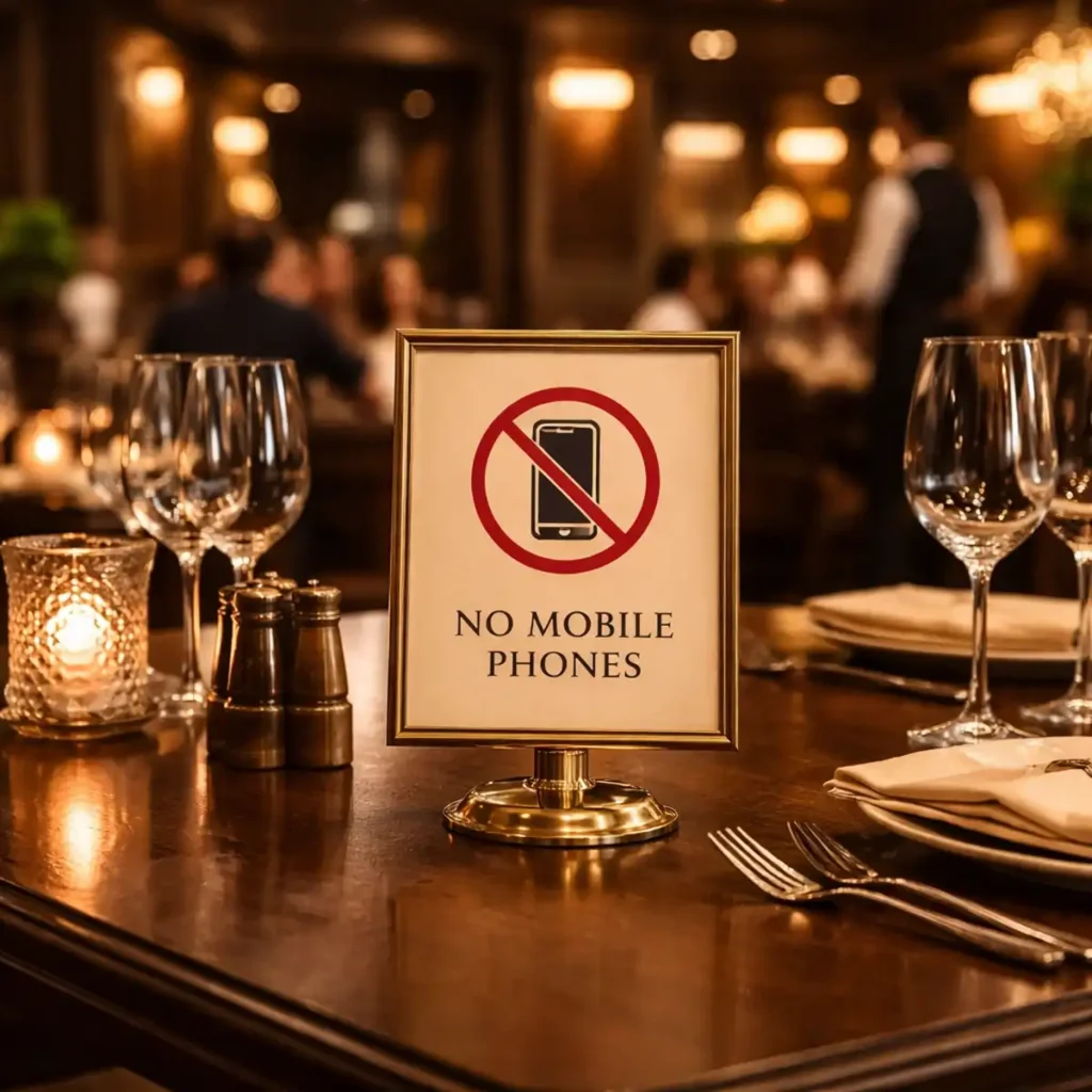 no-phone dining