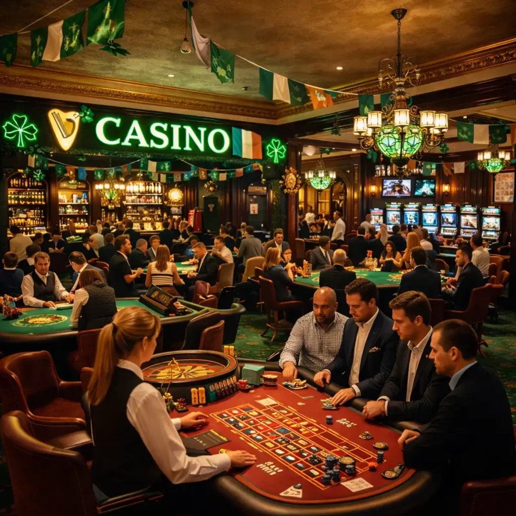 national gambling styles, English casino design, Irish gambling culture