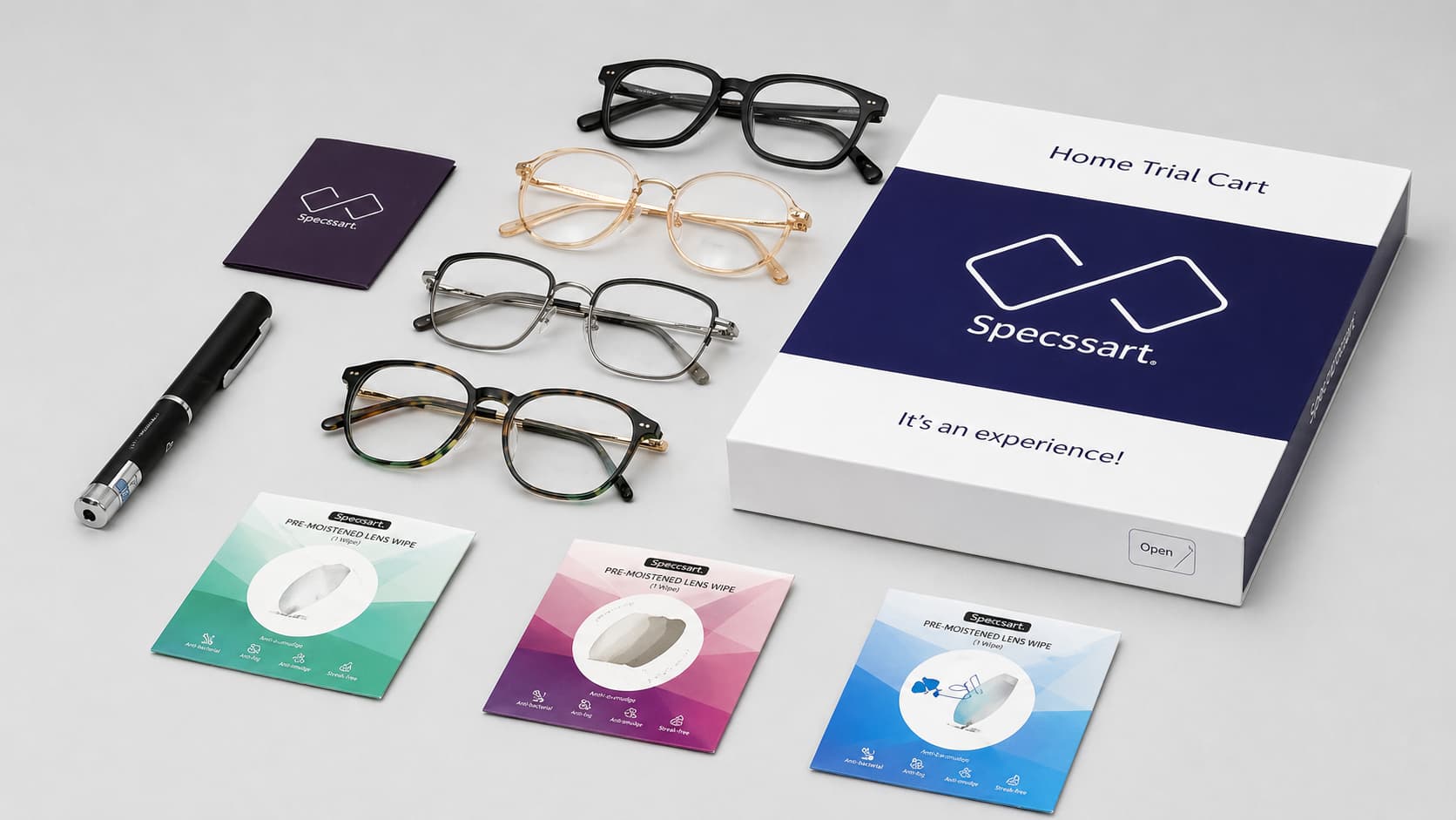 home eyewear trial kit