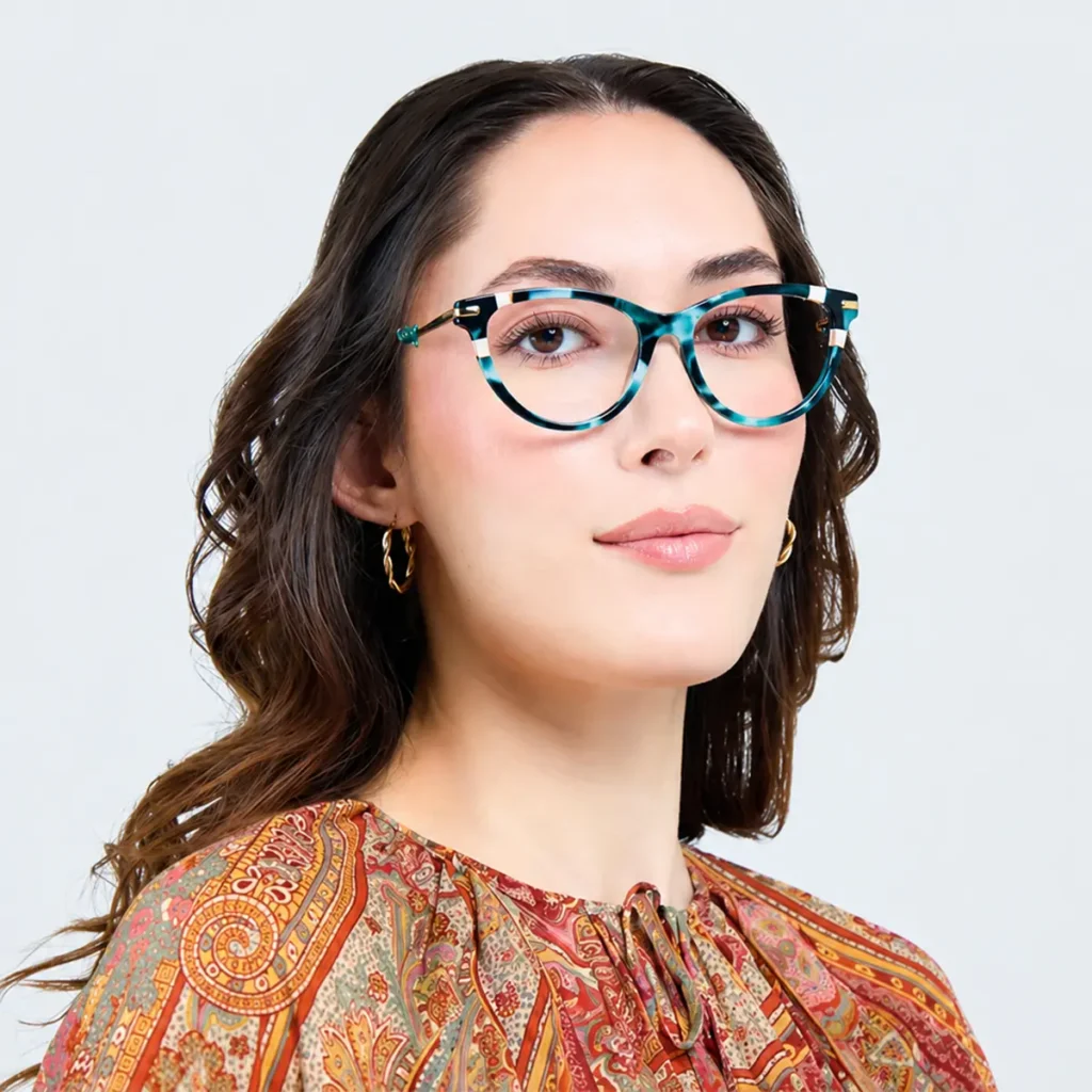 woman in statement eyewear