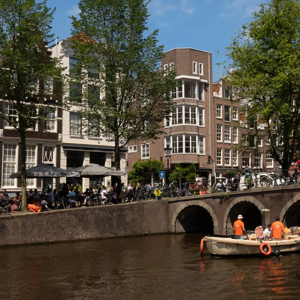 Canal houses along the Herengracht in Amsterdam, a base for many foreign businesses in the Netherlands