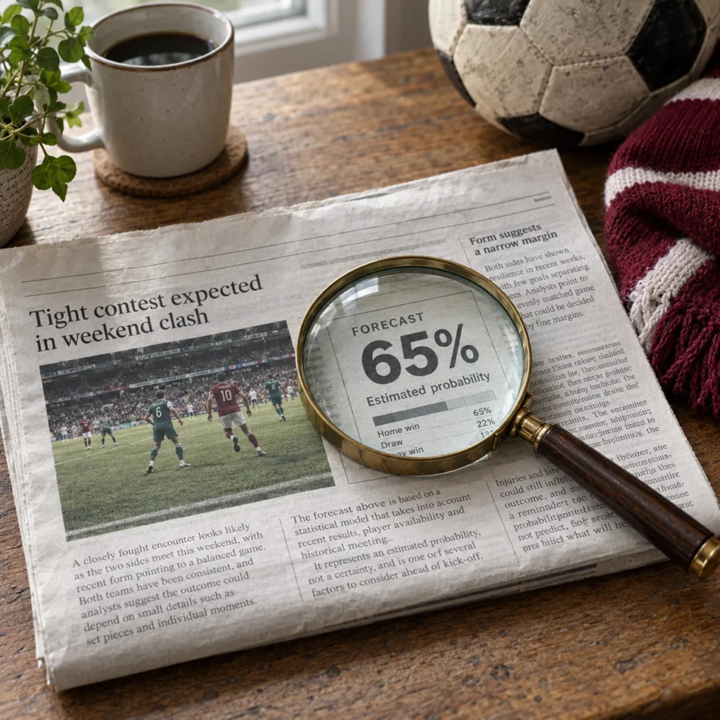 What Prediction Percentages in the News Actually Measure prediction percentages news