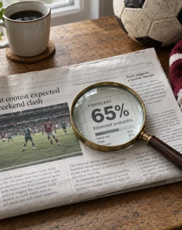 What Prediction Percentages in the News Actually Measure