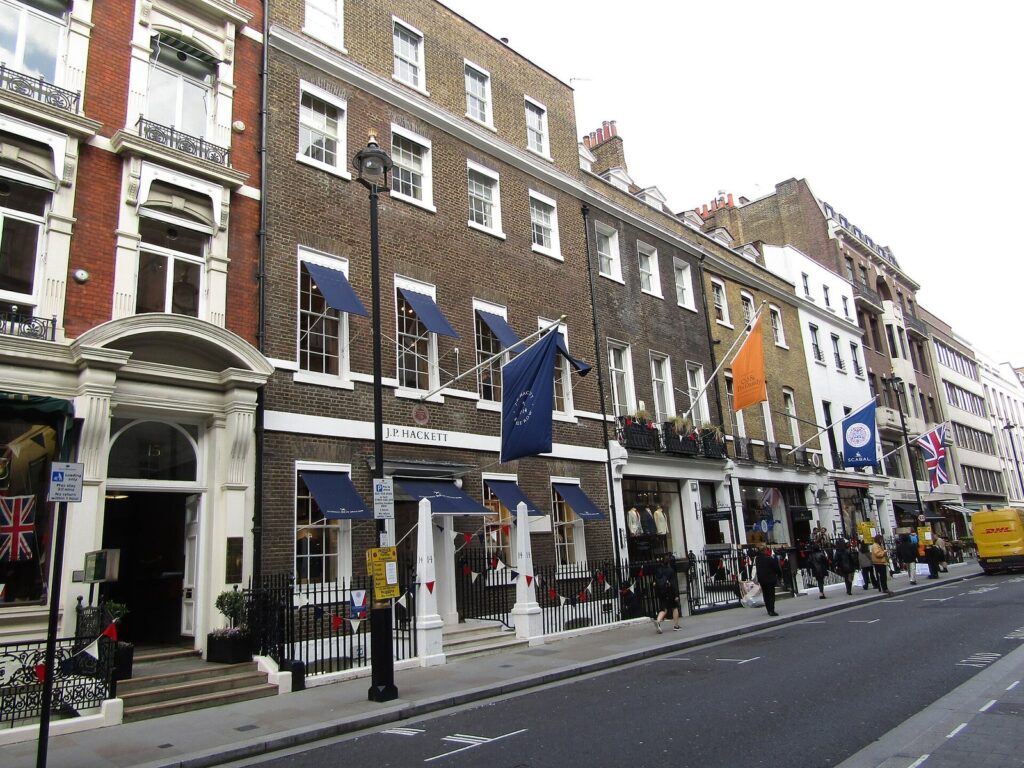 Frieze Week in Mayfair and the Gallery Openings to See Savile Row in Mayfair, home to Hauser and Wirth and Pilar Corrias, photographed in May 2023